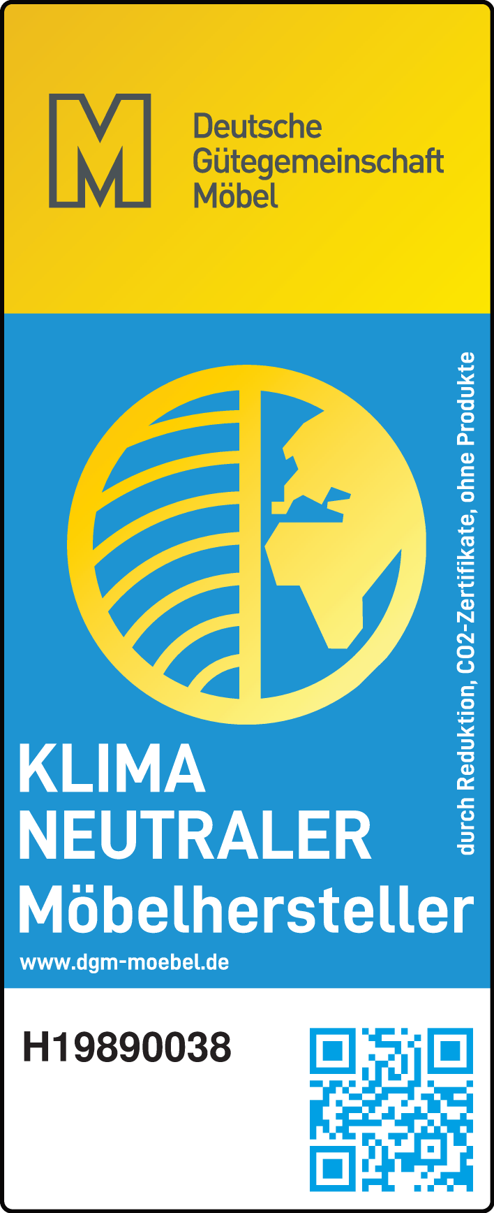 RAL Gütezeichen klimaneutrale Möbelherstellung